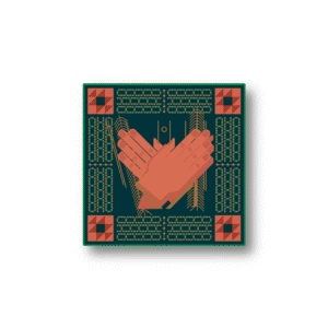 ملصق معدني عِزّنا بفزعتنا